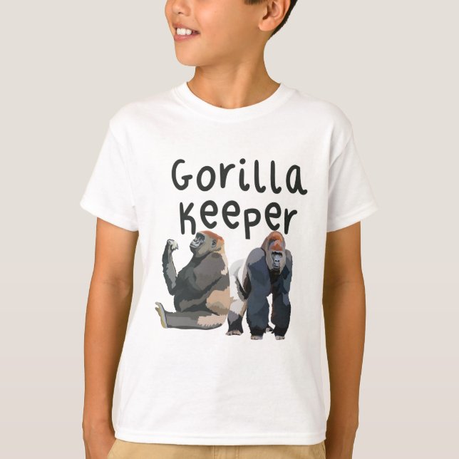 T-shirt G est pour Gorilla Keeper (Devant)