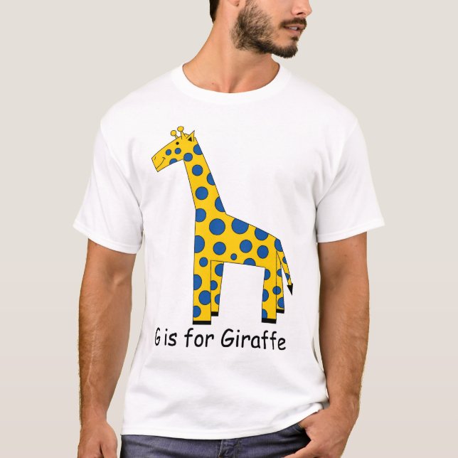 T-shirt G est pour la girafe (Devant)