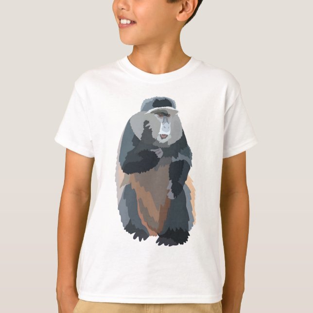 T-shirt G est pour le singe d'or (Devant)