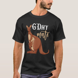 T-shirt G Jour Mate Zoo Animal Aussie Australie Kangaroo