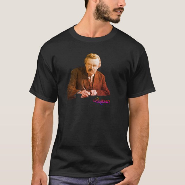T-shirt G. K. Chesterton au travail (Devant)