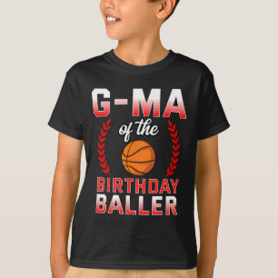 T-shirt G-Ma De L'Anniversaire De Basket-Ball Anniversaire