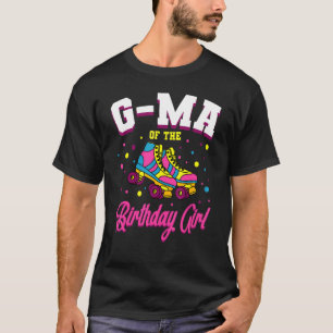 T-shirt G Ma De L'Anniversaire Fille Roller Patins Anniver