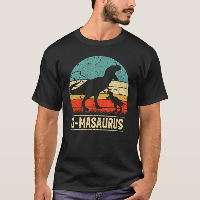 T-shirt G Masaurus T Rex Dinosaur G Ma Saurus Family Match (Devant)