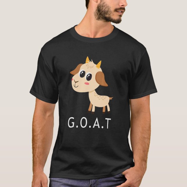 T-shirt G O A T Plus Grand De Tous Les Temps (Devant)