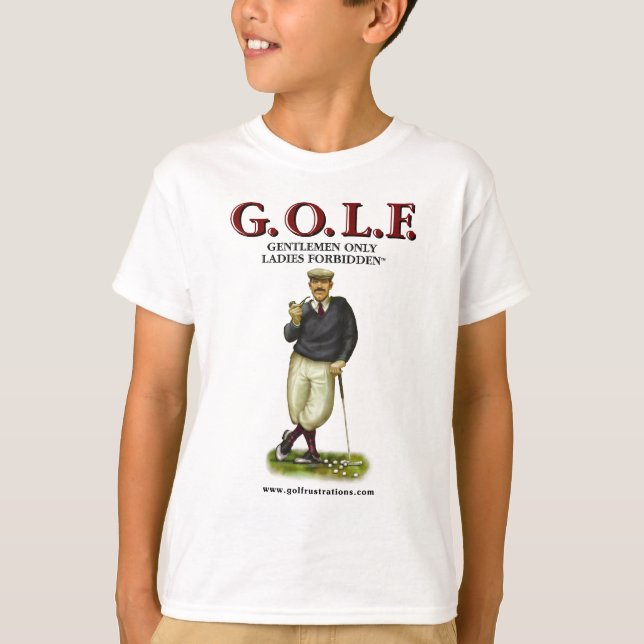 T-SHIRT G.O.L.F. DAMES DE MESSIEURS SEULEMENT INTERDITES (Devant)