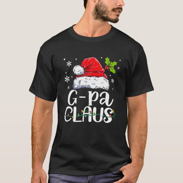 T-shirt G-Pa Claus Christmas Pajama Family Matching Xmas (Devant)