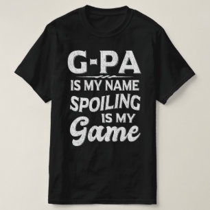 T-shirt G-pa Est Mon Nom Spoiling Est Mon Jeu Grand-Père C