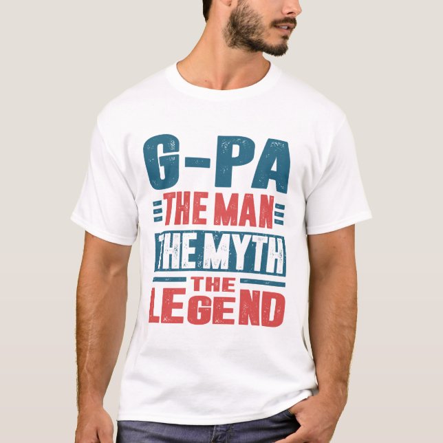 T-shirt G-Pa L'Homme Le Mythe (Devant)