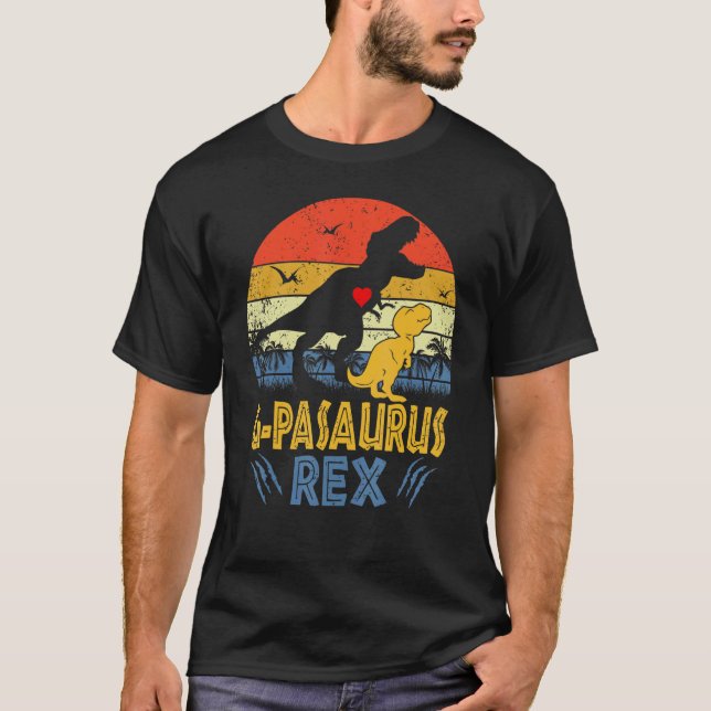 T-shirt G Pasaurus Rex Dinosaur G Pa Saurus Family Matchin (Devant)