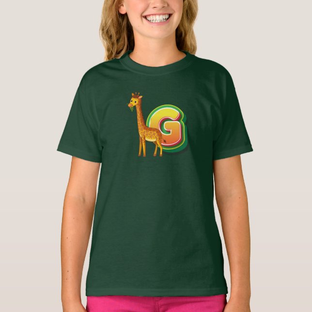 T-shirt G pour Girafe (Devant)
