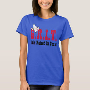 T-shirt G.R.I.T. - Filles Élevées Au Texas