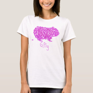 T-shirt G.T-shirt rose du porc w/Single Poopie