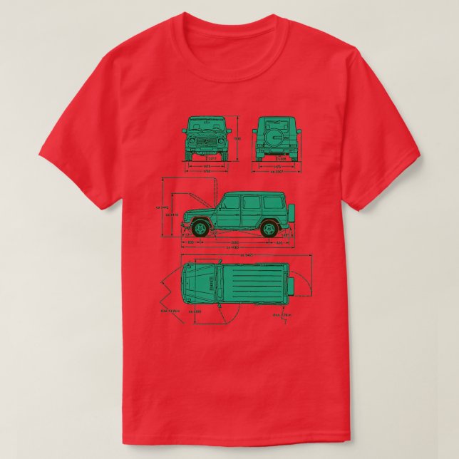 T-shirt G Wagen menthe (Design devant)