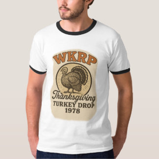 T-shirt G WKRP Vintage Chute de Dinde de Thanksgiving 1978
