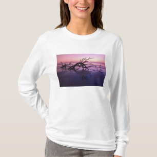 T-shirt GA Jekyll Island, Cimetière d'arbres sur la plage 