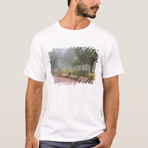T-shirt GA Savannah, Azalées le long d'un trottoir en briq