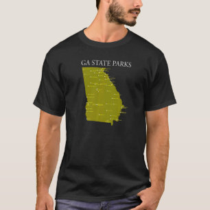 T-shirt Ga State Parks Wearable Georgia State Park Checkli