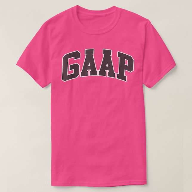 T-shirt GAAP Shirt Funny Comptable (Design devant)