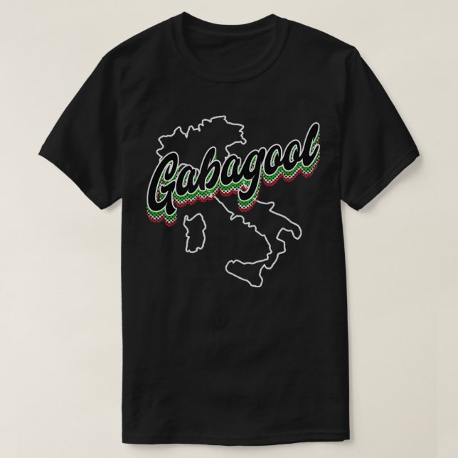 T-shirt Gabagool Capicola Carte alimentaire italienne Ital (Design devant)