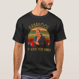 T-shirt Gabagool Son Quoi Pour Dîner Vintage Retro 80s 90s
