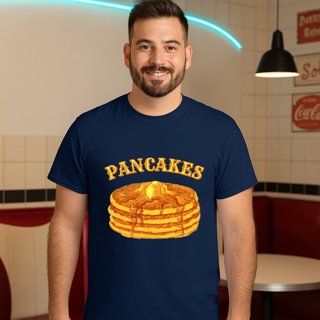 T-shirt Gabarit de crêpes avec sirop d'érable et beurre (Créateur téléchargé)