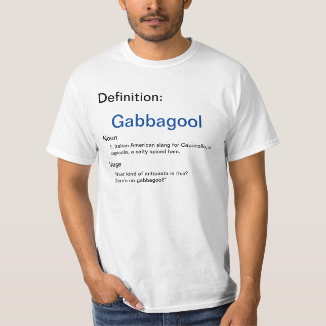 T-shirt Gabbagool (Devant)