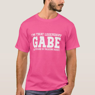 T-shirt Gabe Nom Personnel Prénom Drôle Gabe