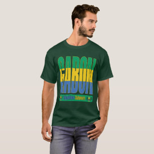 T-shirt Gabon - Conception de texte