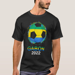T-shirt Gabon Drapeau 2022 Supporter Équipe Gabonaise De F
