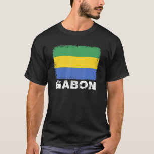 T-shirt Gabon Drapeau Soutien Peuple Gabonais Femmes Homme
