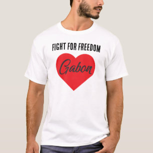 T-shirt Gabon : lutte pour la liberté