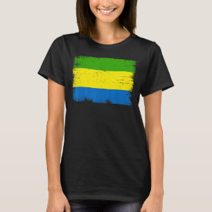 T-shirt Gabon vintage Drapeau Fête de l'indépendance du Ga