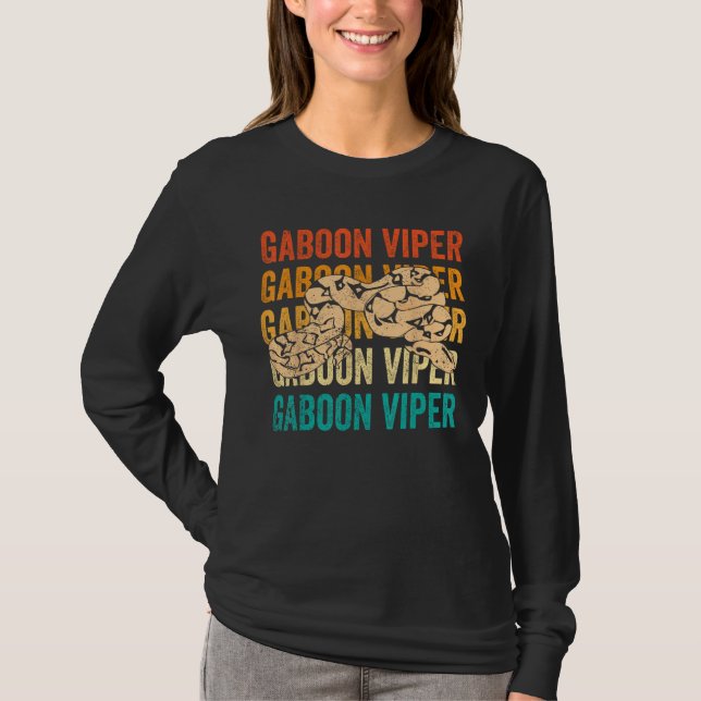 T-shirt Gaboon Viper Retro (Devant)