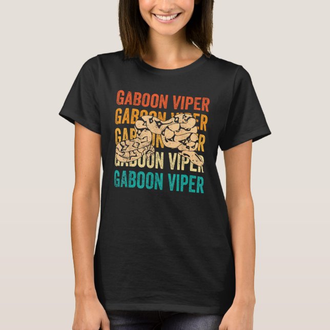 T-shirt Gaboon Viper Retro (Devant)