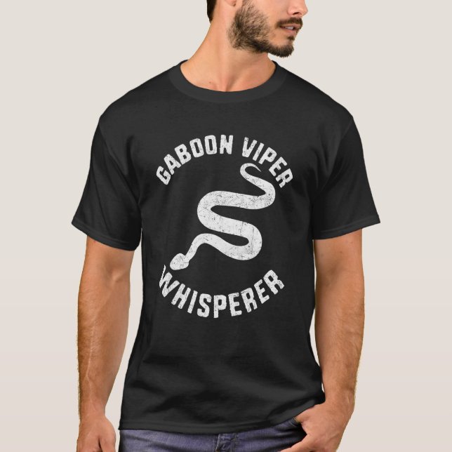 T-shirt Gaboon Viper Whisperer Snake Owner (Devant)