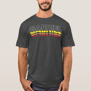 T-shirt Gabriel prénom drôle vintage coucher de soleil Gab
