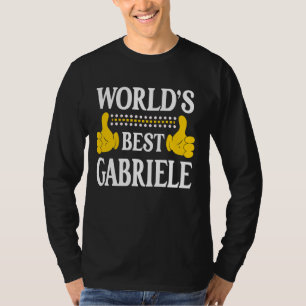 T-shirt Gabriele Nom personnel Prénom World's Best Gab