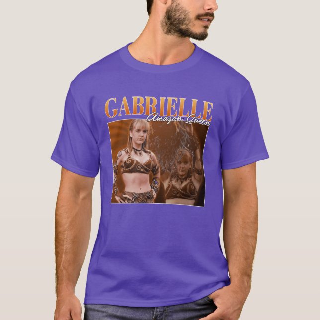 T-shirt Gabrielle Reine Amazonienne Retro amis (Devant)
