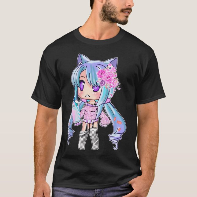 T-shirt Gacha Life And Gatcha Club Chibi Anime Kawaii Kids (Devant)