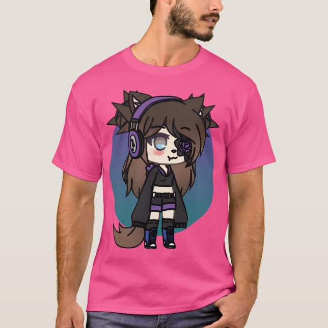 T-shirt Gacha Life Series - Karin The Strange Goth Girl Wi (Devant)