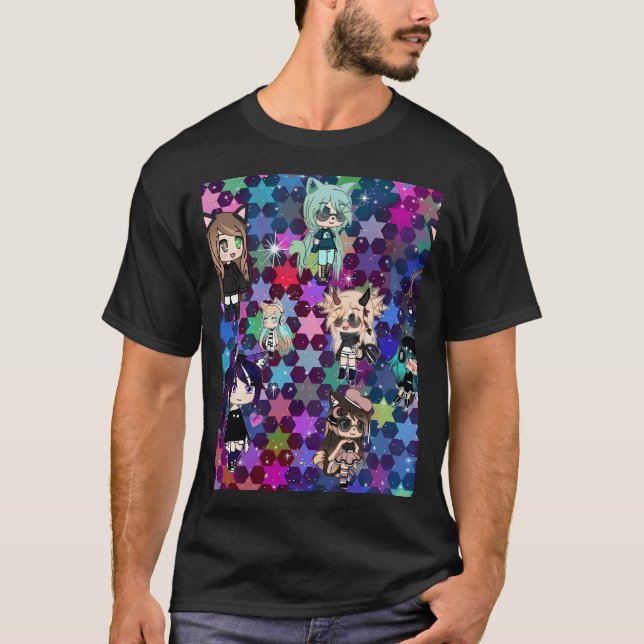 T-shirt Gacha Vie Pack Fille Étoiles (Devant)