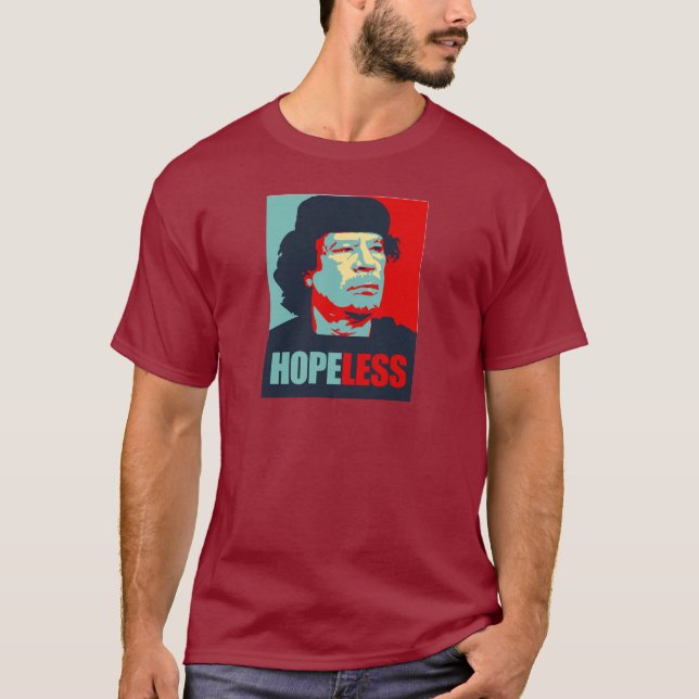 T-SHIRT GADDAFI EST DÉSESPÉRÉ (Devant)