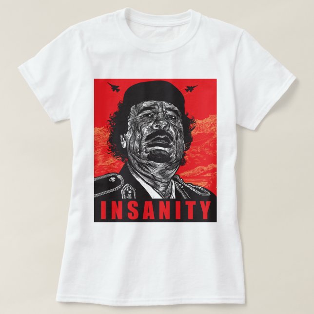 T-shirt Gaddafi - folie (Design devant)