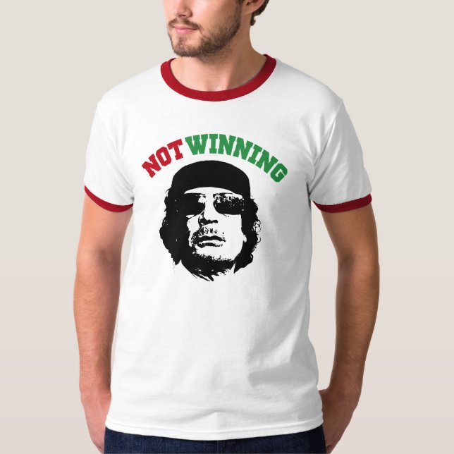T-shirt Gaddafi ne gagnant pas (Devant)