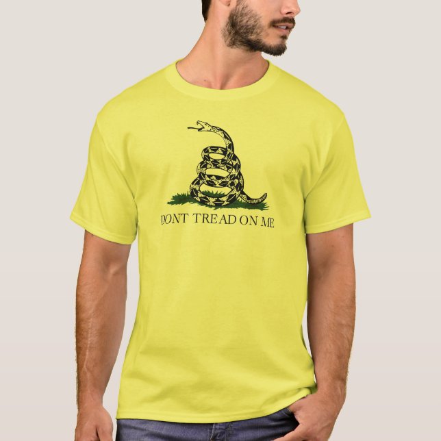 T-shirt Gadsden - ne marchez pas sur moi (Devant)