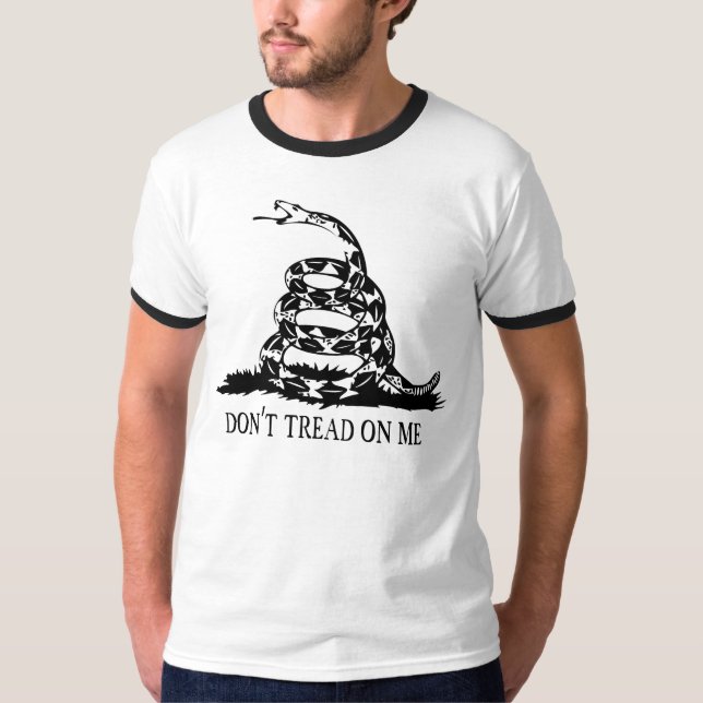 T-shirt Gadsden - ne marchez pas sur moi (Devant)