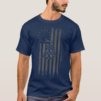 T-shirt Gadsden Snake Betsy Ross Drapeau 13 colonies