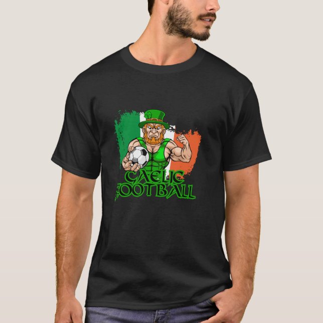 T-shirt Gaelic Football Heart Celtic Irish Soccer Rugby Ba (Devant)