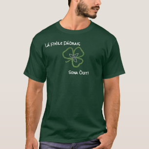 T-shirt Gaélique celtique irlandais de noeud de shamrock